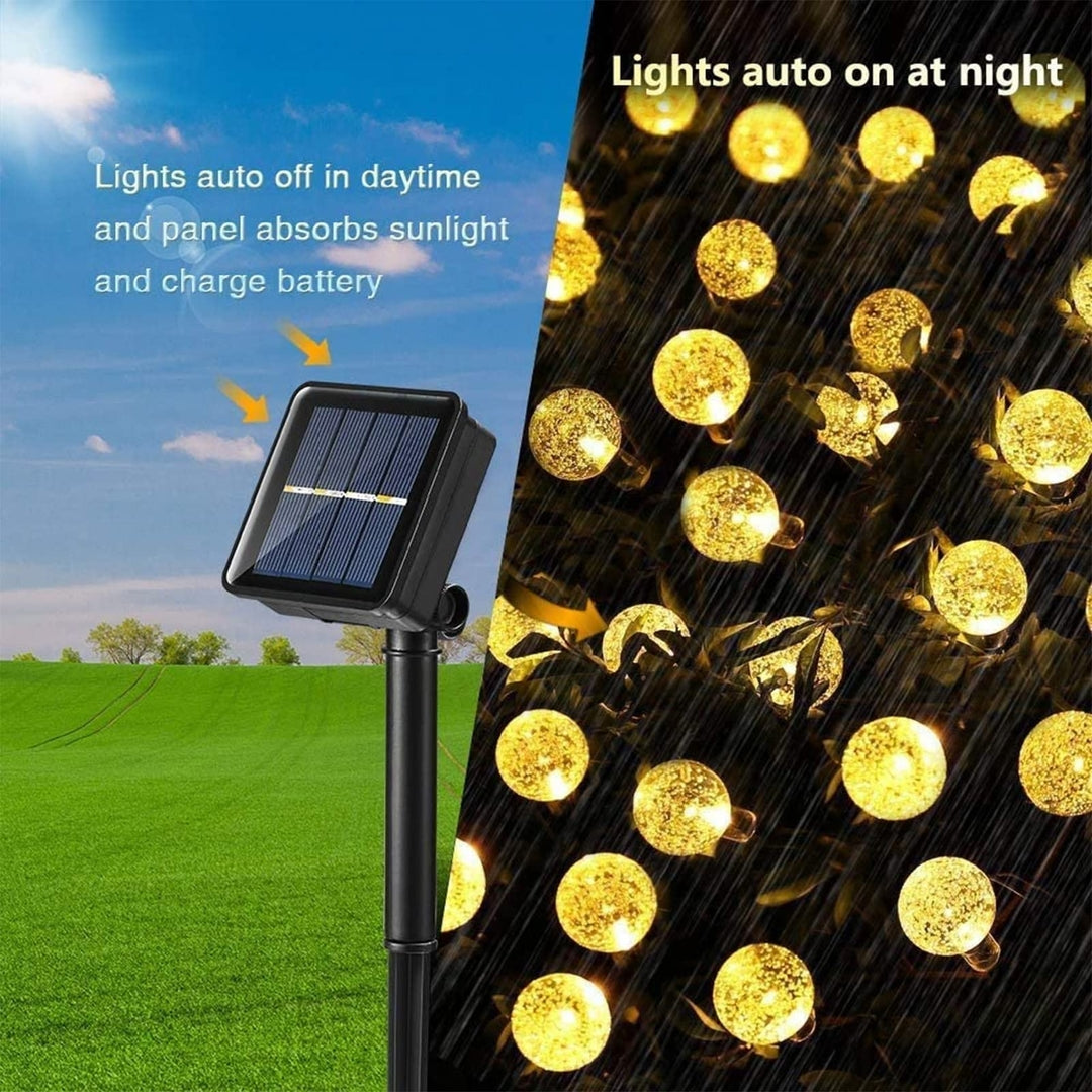 💡 Solarne LED verižne lučke – 100 LED, 17 m, toplo bela