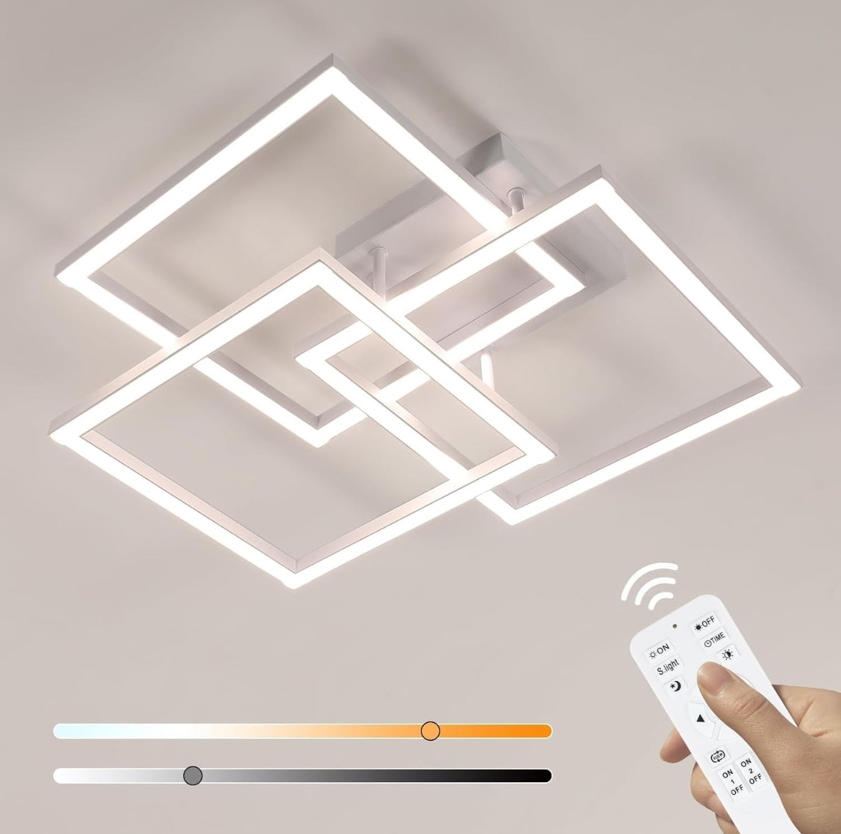 💡LED stropna svetilka z daljincem 40W, 4500lm