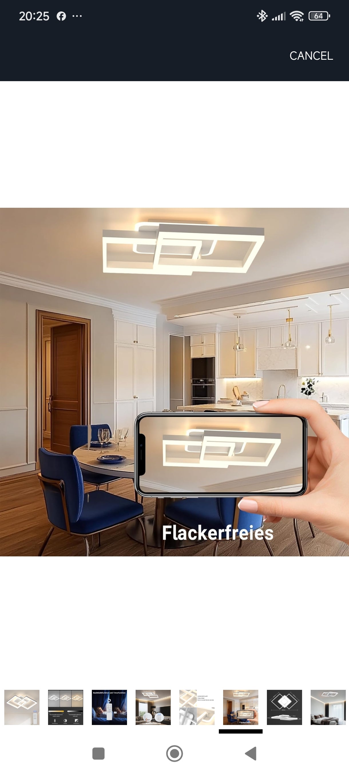 💡 LED stropna luč z daljinskim upravljalnikom 40W