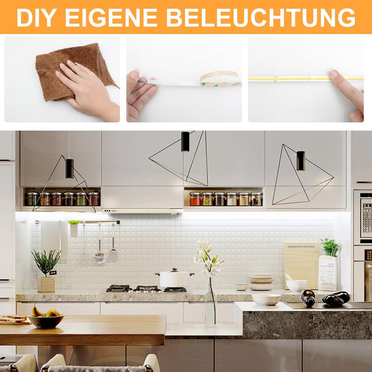 ARMOTOP COB LED trak – hladno bela 6000K, 24V, 320 LED/m, 3 m + RF daljinec + napajalnik