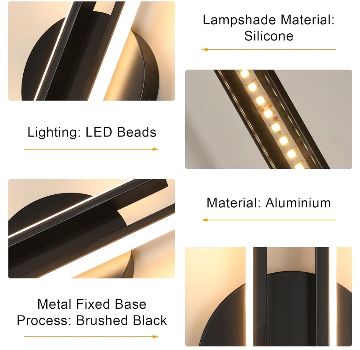 💡 Moderne LED-Wandleuchte 24W - Warmweiß 3000K