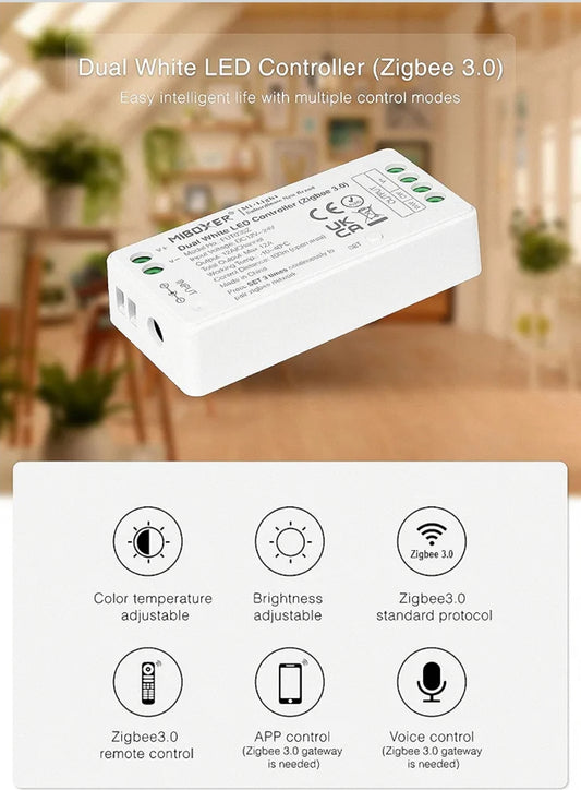 MiBOXER FUT035Z – Dvojno-bel LED krmilnik (Zigbee 3.0)