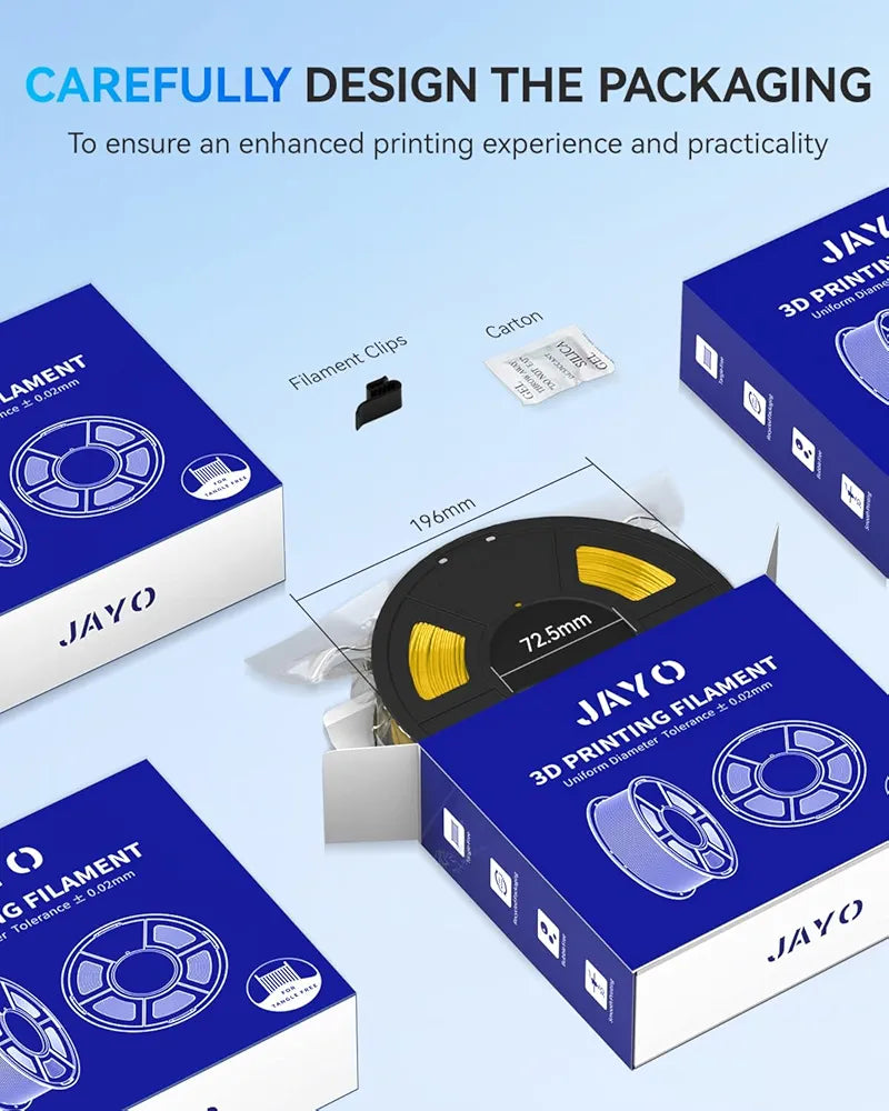 🧵 JAYO PLA+ filament - 1.75 mm, grey blue, 1,1kg