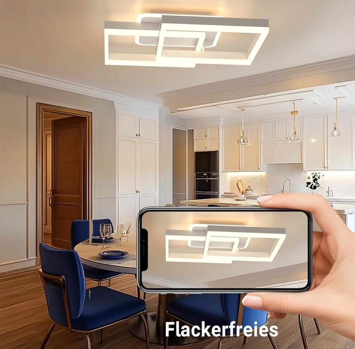 💡 LED stropna luč z daljinskim upravljalnikom 40W