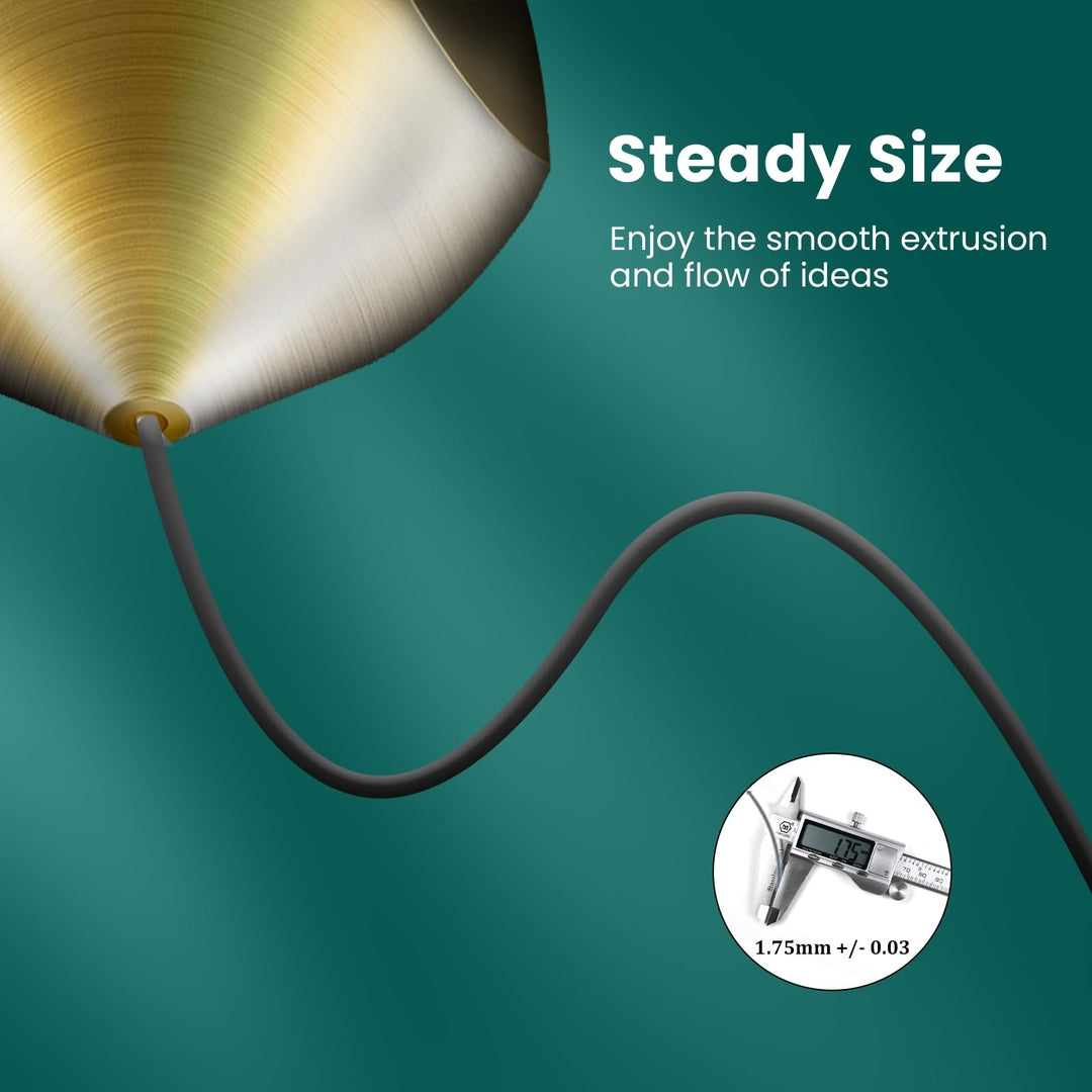 🧵 TEQSTONE PLA filament - 1.75 mm, Wood Ebony, 1 kg (Odprta embalaža)