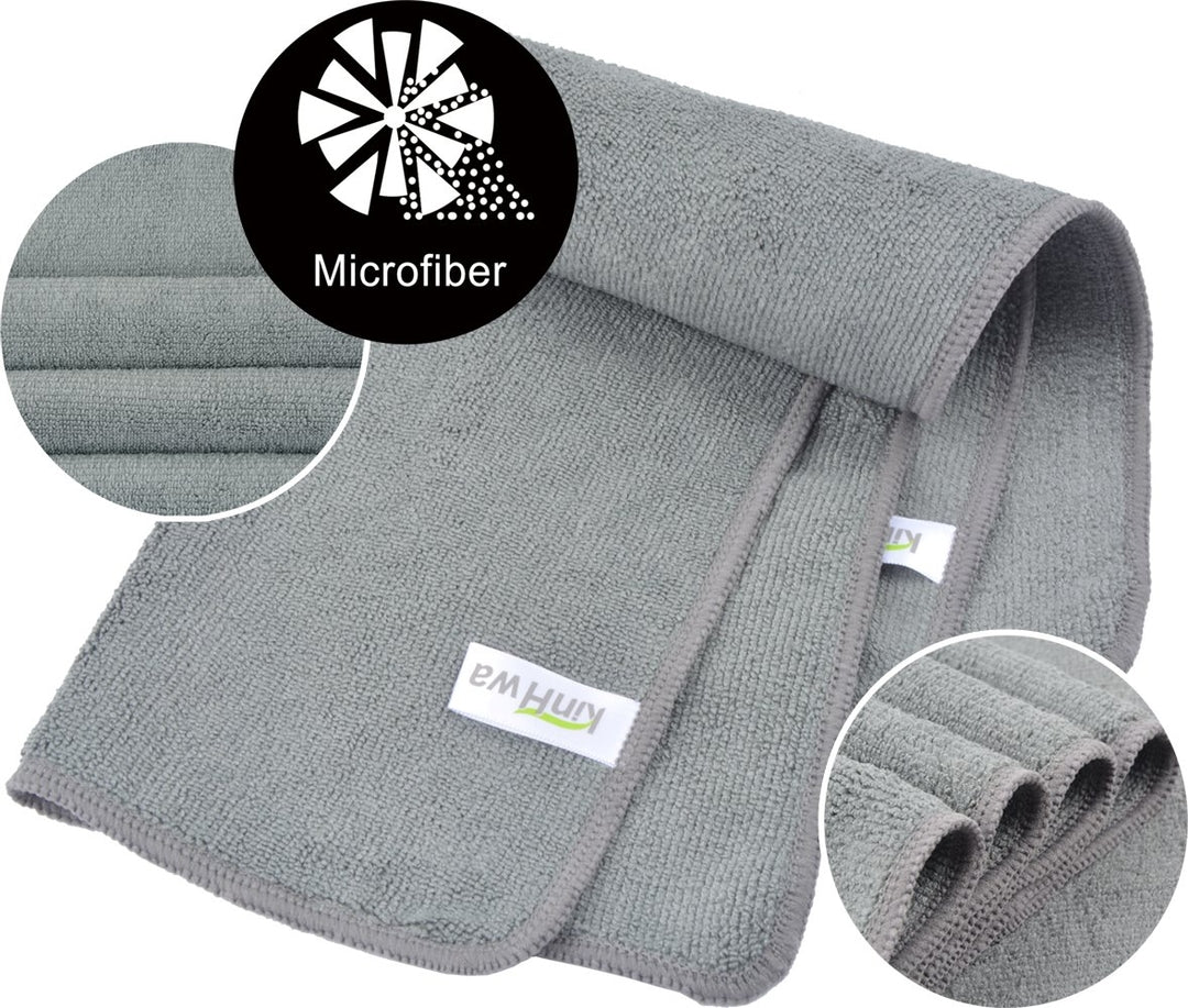 🧽 Quality microfiber cloths - set of 20 pieces 30×30 cm (gray)