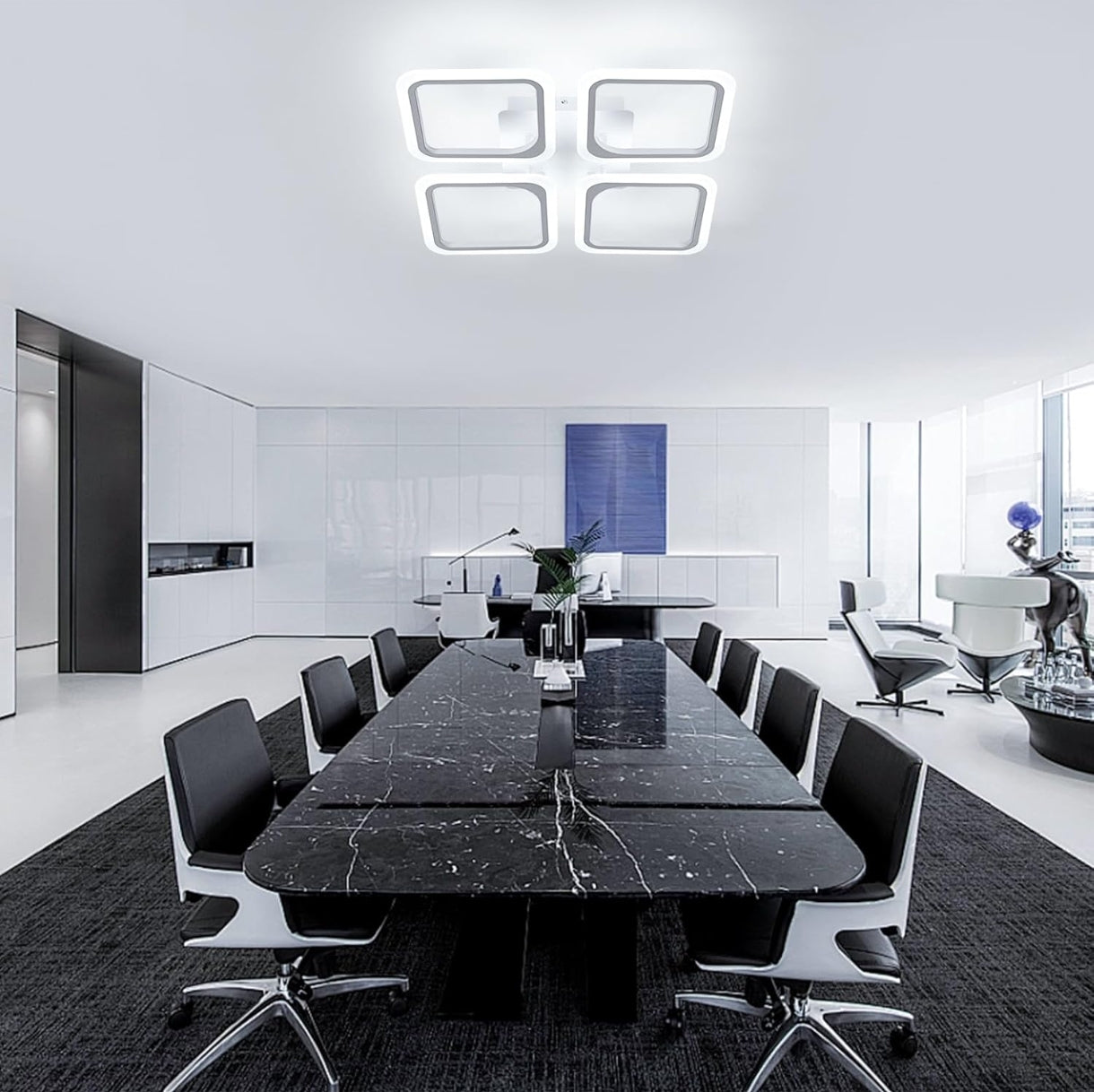 LED stropna svetilka 48W, 5400lm z daljinskim upravljalnikom