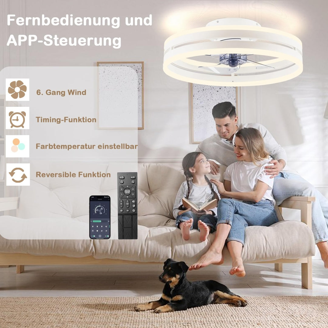 🌪️Stropna luč z ventilatorjem 50W