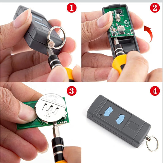 2x daljinec za garažna vrata Hormann 868 MHz (modri gumbi)