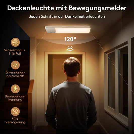 Brezžična LED stropna luč SNADER s senzorjem gibanja in daljincem - 12.000mah baterija - naklikaj.si