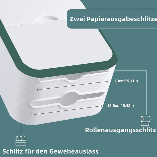 🚽 Nosilec za toaletni papir z dodatnim predalom – brez vrtanja - naklikaj.si