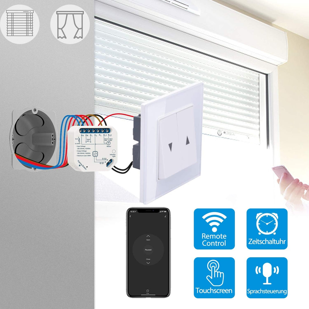 🪟 LoraTap WiFi pametno vgradno modul stikalo – komplet 3×
