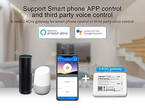 ⚡ Komplet 4x LED krmilnik FUT035S MIBOXER + daljinec – dvobarvni, WiFi 2.4GHz/RF