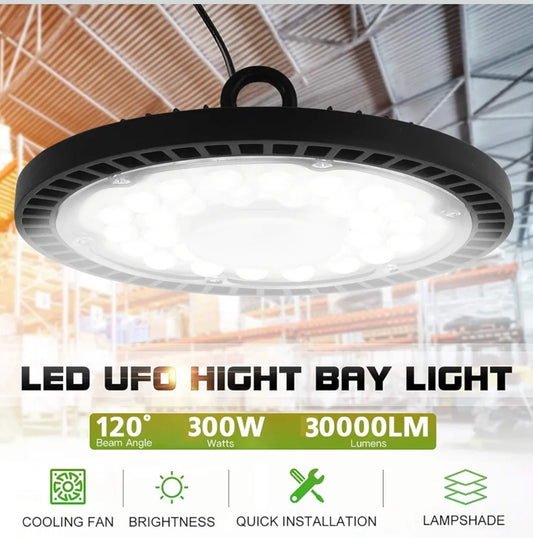 Industrielle LED-Lampe Jefedana 300W – 30000LM, IP65, kaltweiß (6500K)