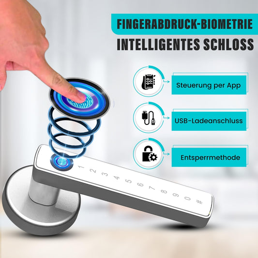 🔐 Pametna kljuka – biometrično odklepanje, APP upravljanje, PIN in RFID