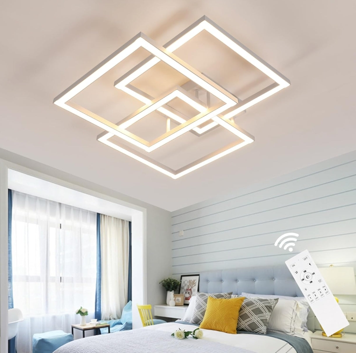 💡LED stropna svetilka z daljincem 40W, 4500lm