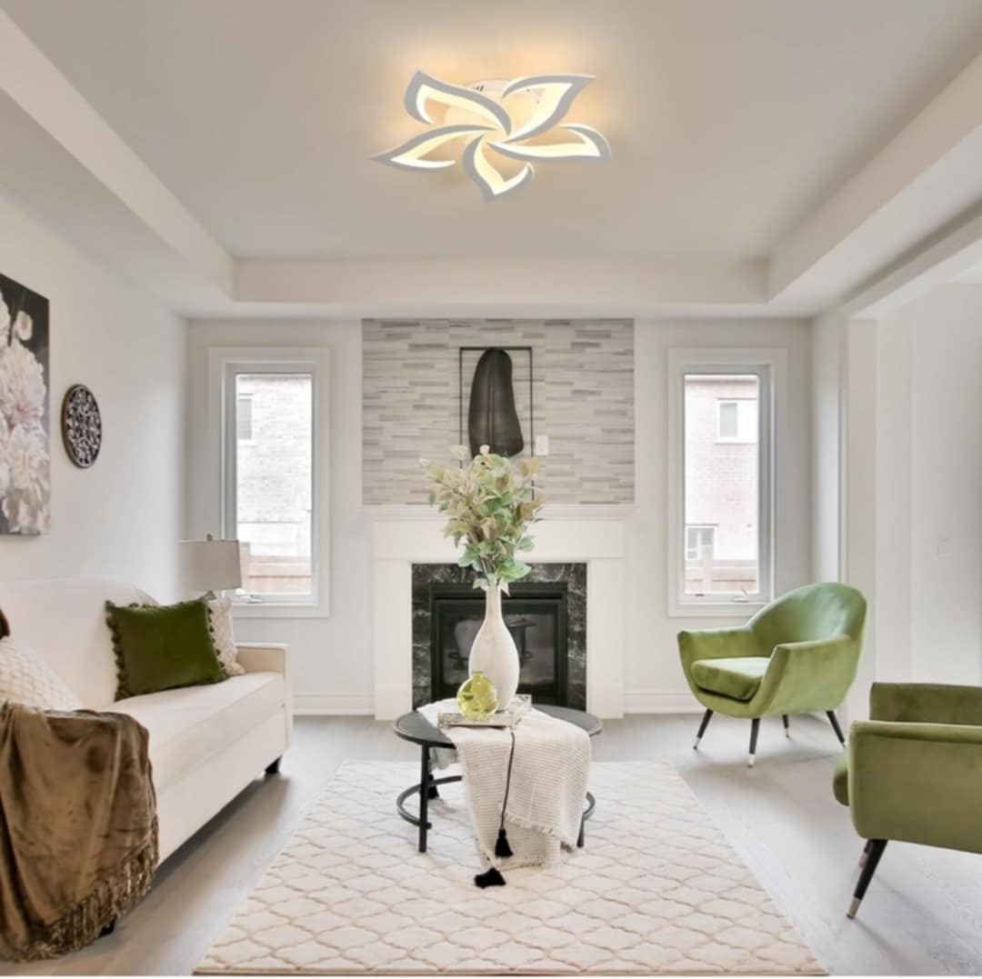 💡 LED stropna svetilka Lotus Design 40W – daljinec + aplikacija na telefonu