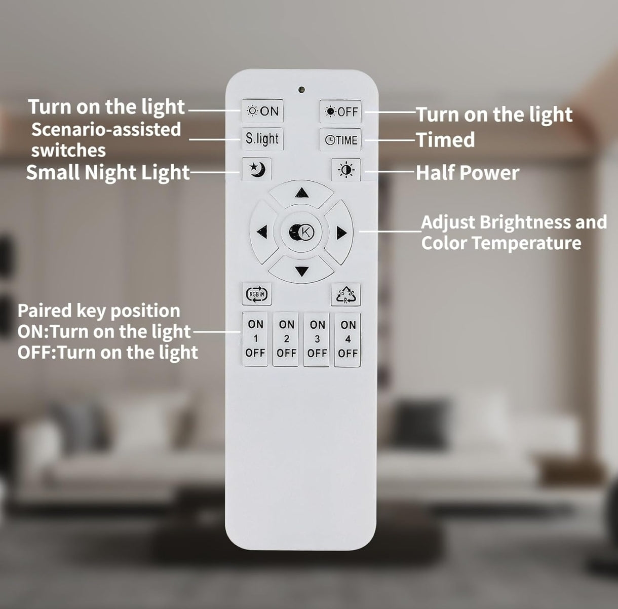 💡 LED stropna luč z daljinskim upravljalnikom 50W