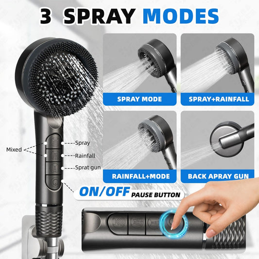 🚿Komplet EcoSmart prha s filtrom, 150cm cev, nosilec - naklikaj.si