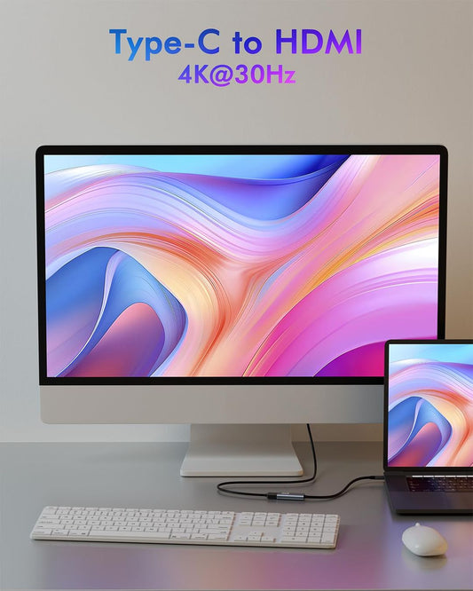 USB-C v HDMI 4K Adapter (Thunderbolt 3 kompatibilen) - naklikaj.si