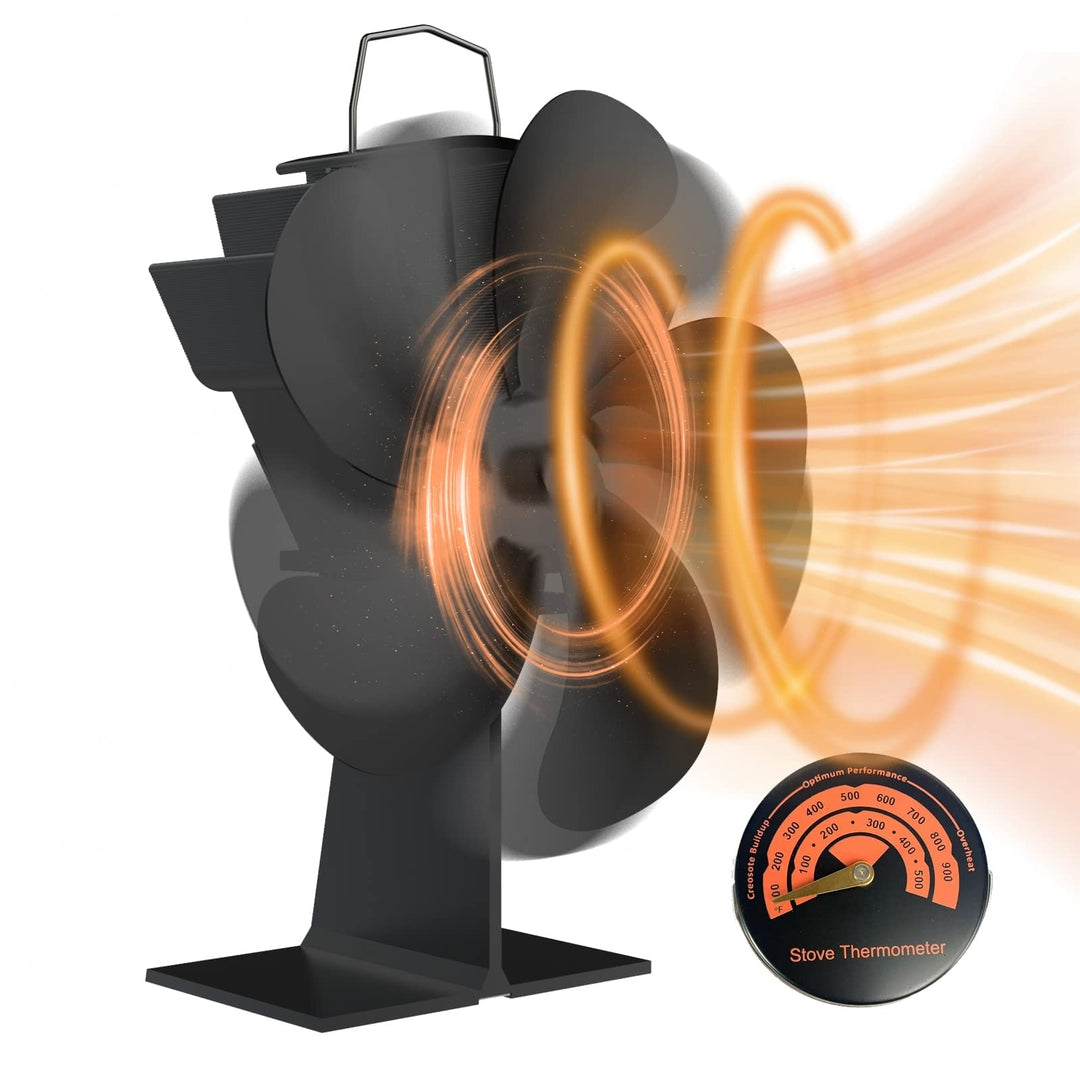 🌀 Xoali kamin ventilator 5-kraki – termo pogon z merilnikom temperature