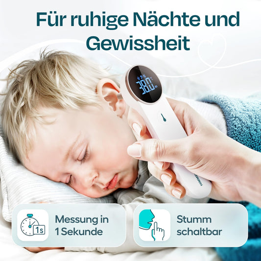 HIMMELSHAUCH MEDICAL 3-v-1 digitalni infrardeči termometer za uho in čelo