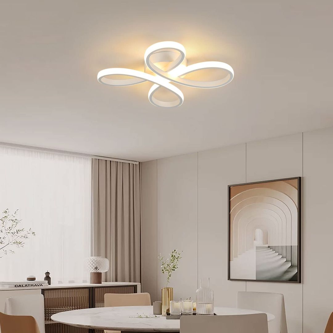 SENQIU LED stropna luč 30W, 3375lm, 3000K, Ø30 cm - bela - naklikaj.si