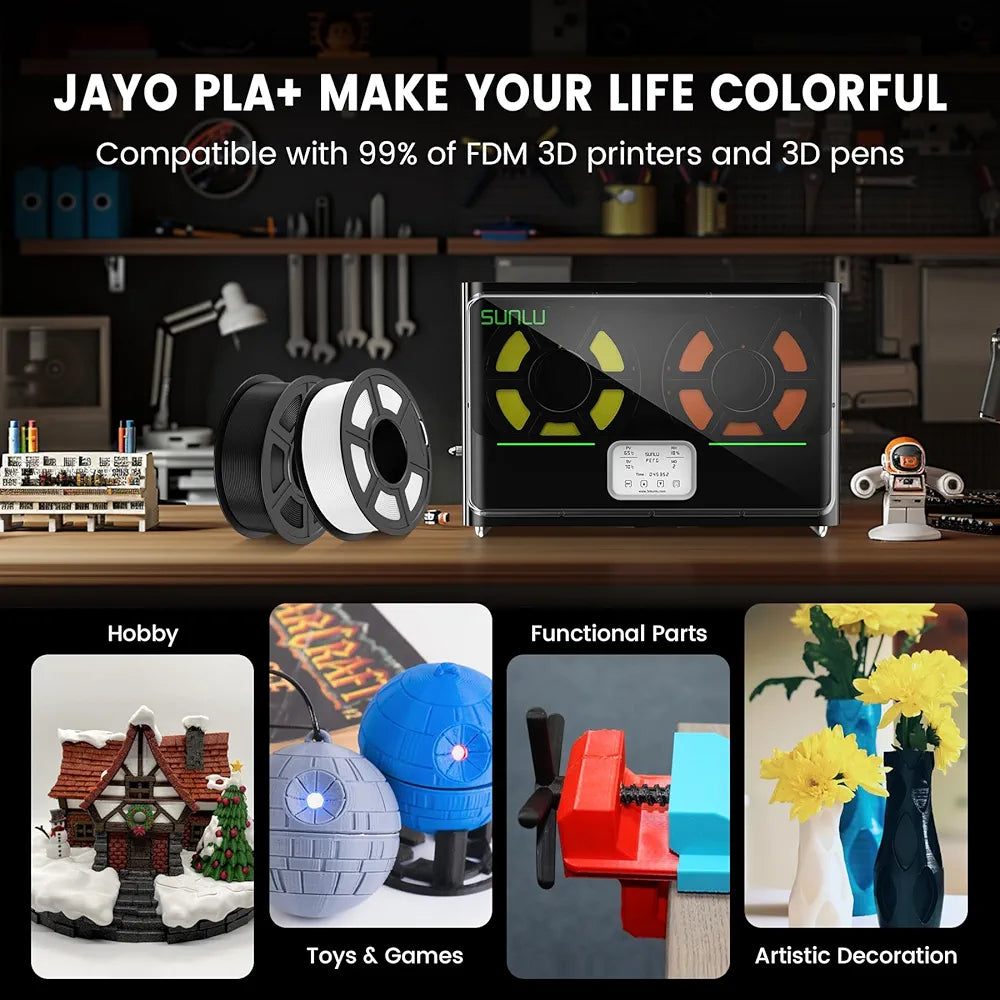 🧵 JAYO PLA+ filament - 1.75 mm, grey blue, 1,1kg