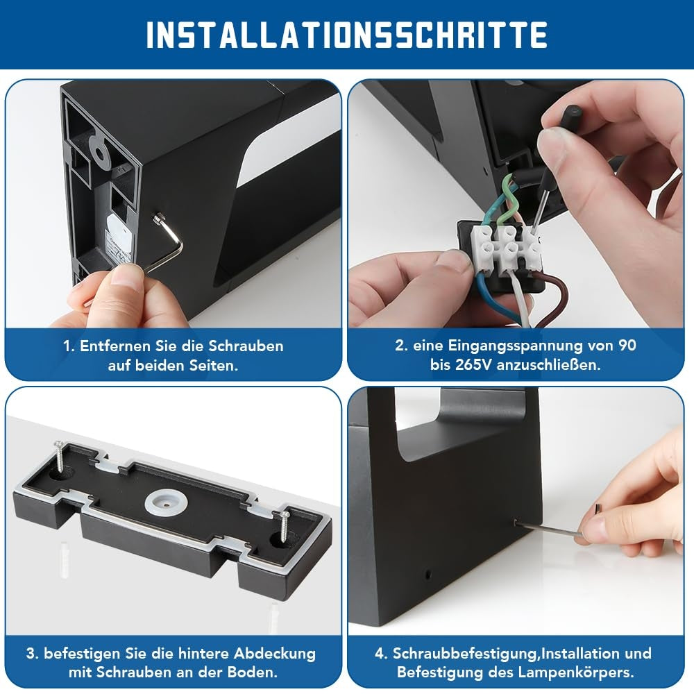 LED luč za osvetlitev poti - 7W, 60 cm, aluminij, IP65