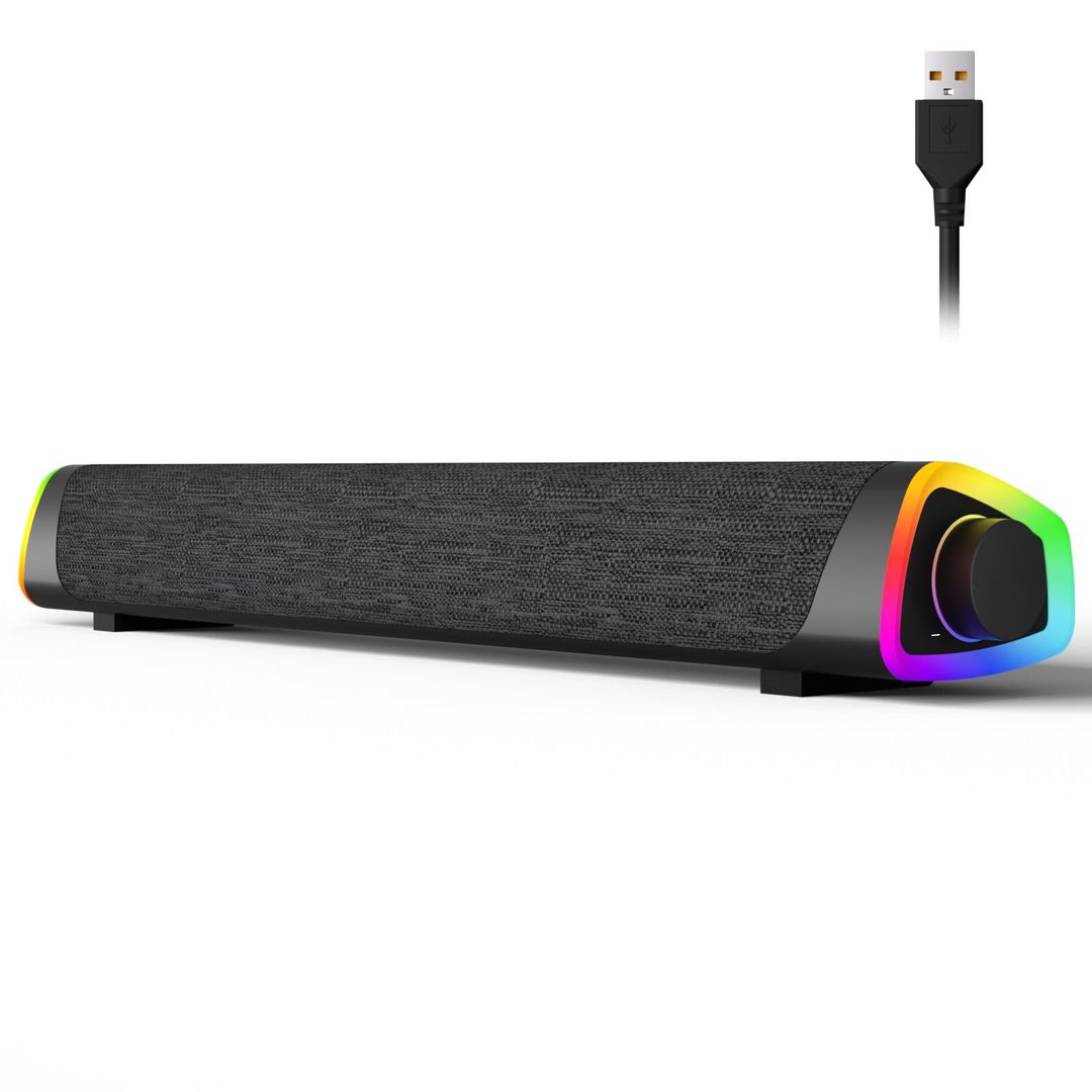 Računalniški bluetooth + USB zvočnik Sound Bar z RGB osvetlitvijo