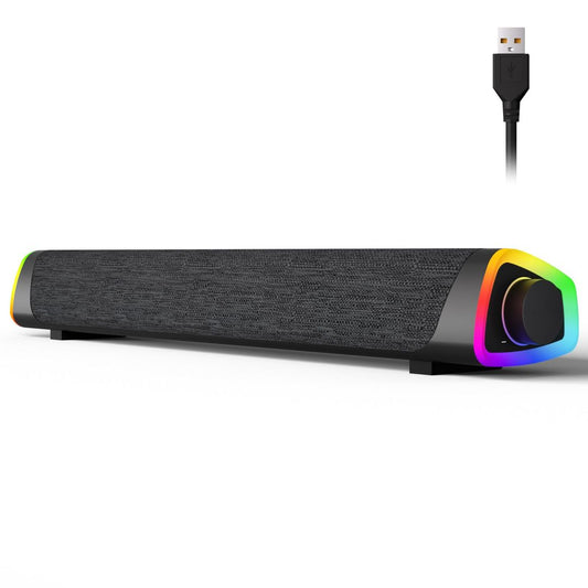 Računalniški bluetooth + USB zvočnik Sound Bar z RGB osvetlitvijo