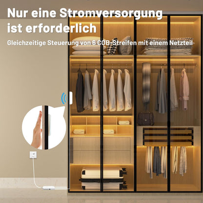 LICHASER 6x3m COB LED trak 4000K z stikalom na dotik (POŠKODOVANA EMBALAŽA)