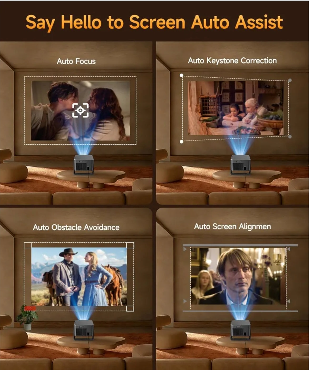LED projektor Magcubic HY350MAX, 4K/8K, 600ANSI, Android 14, Wifi 6, AutoFocus