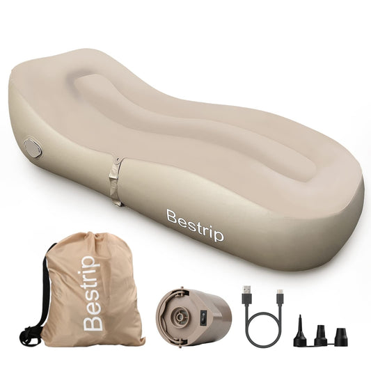 🛋 BESTRIP napihljiv ležalnik z električno tlačilko