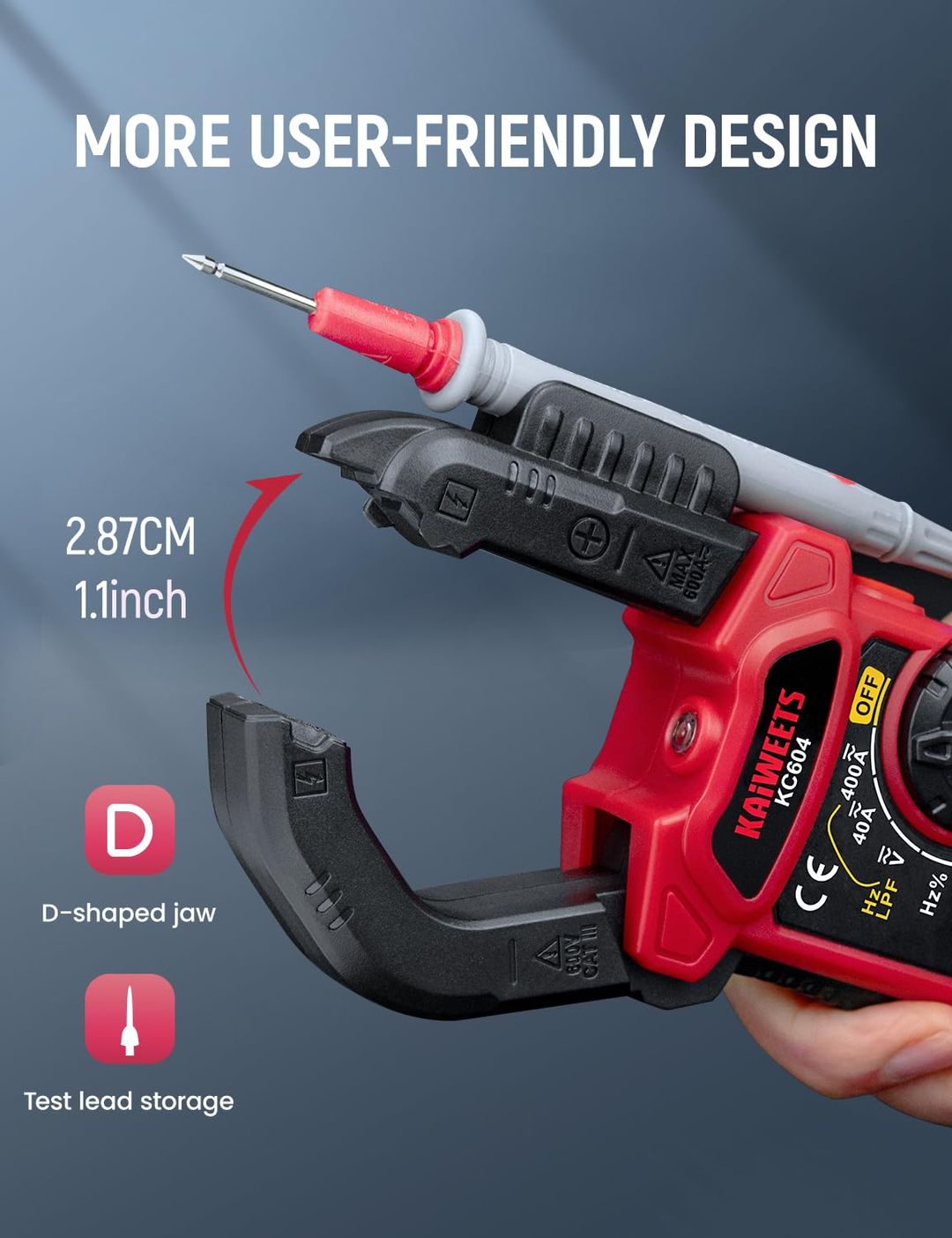 KAIWEETS KC604 AC/DC kleščni multimeter - naklikaj.si