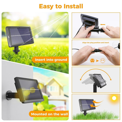 💡 Solar LED string lights 15m – decorative and energy-saving lighting