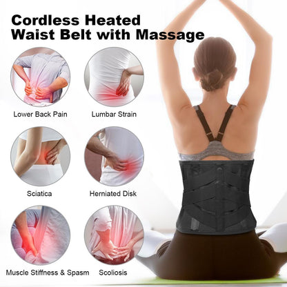 Grelno - masažni pas za hrbet – brezžični (baterija 5000mah), XL