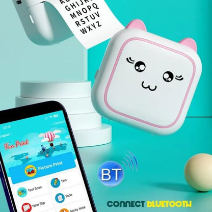 Mini prenosni termalni tiskalnik za otroke z Bluetooth - tiskanje iz telefona