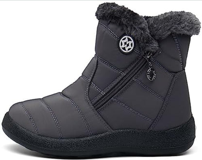 KVbaby otroški podloženi zimski škornji z zadrgo (št. 29, sivi)