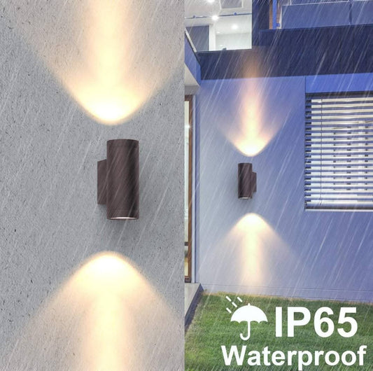 💡2x KLIGHTEN zunanja stenska svetilka – bronasta, IP65