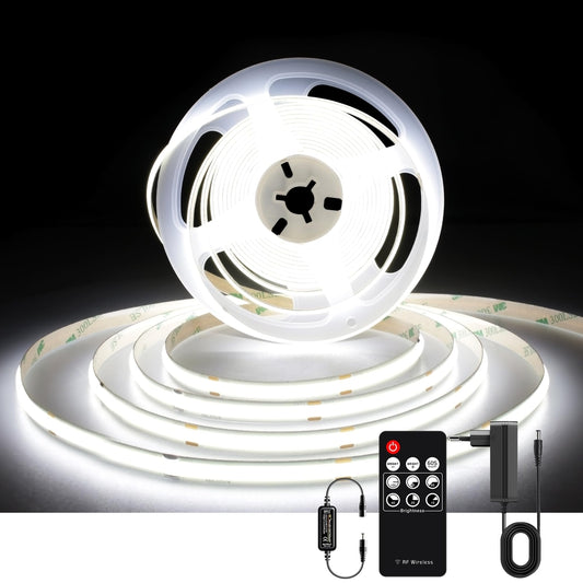 ARMOTOP COB LED trak – hladno bela 6000K, 24V, 320 LED/m, 3 m + RF daljinec + napajalnik