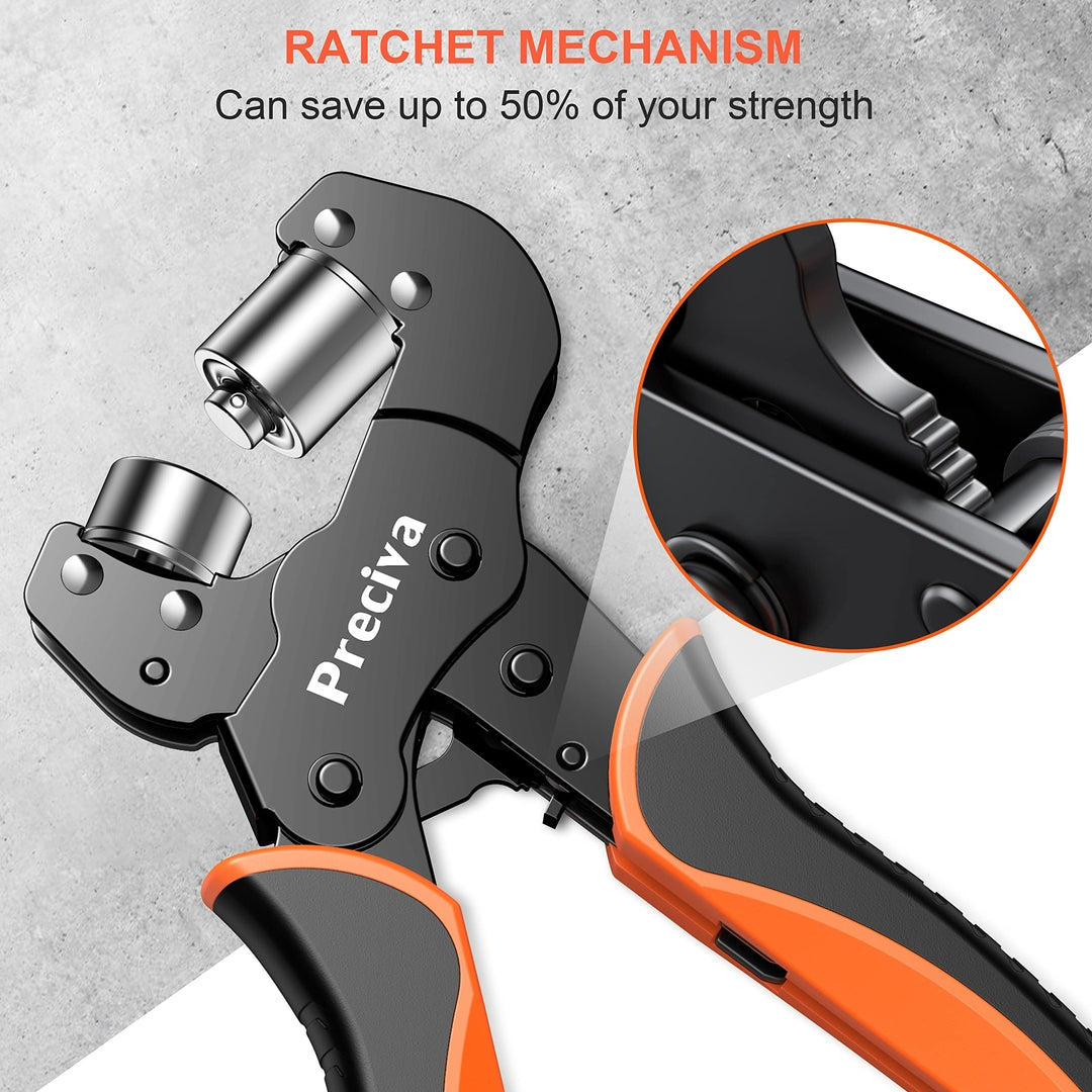 PRECIVA klešče za nete – profesionalni set z 500 neti, 10 mm