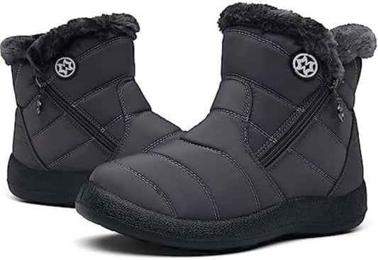 KVbaby otroški podloženi zimski škornji z zadrgo (št. 29, sivi)