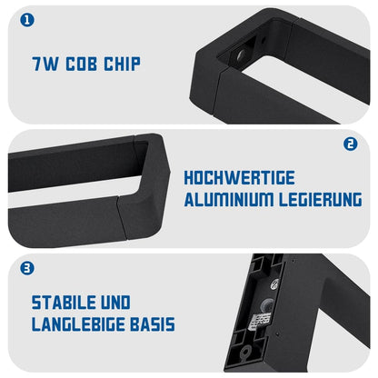 LED luč za osvetlitev poti - 7W, 60 cm, aluminij, IP65