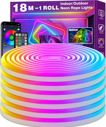 18m LED RGB neonski svetlobni trak, IP67