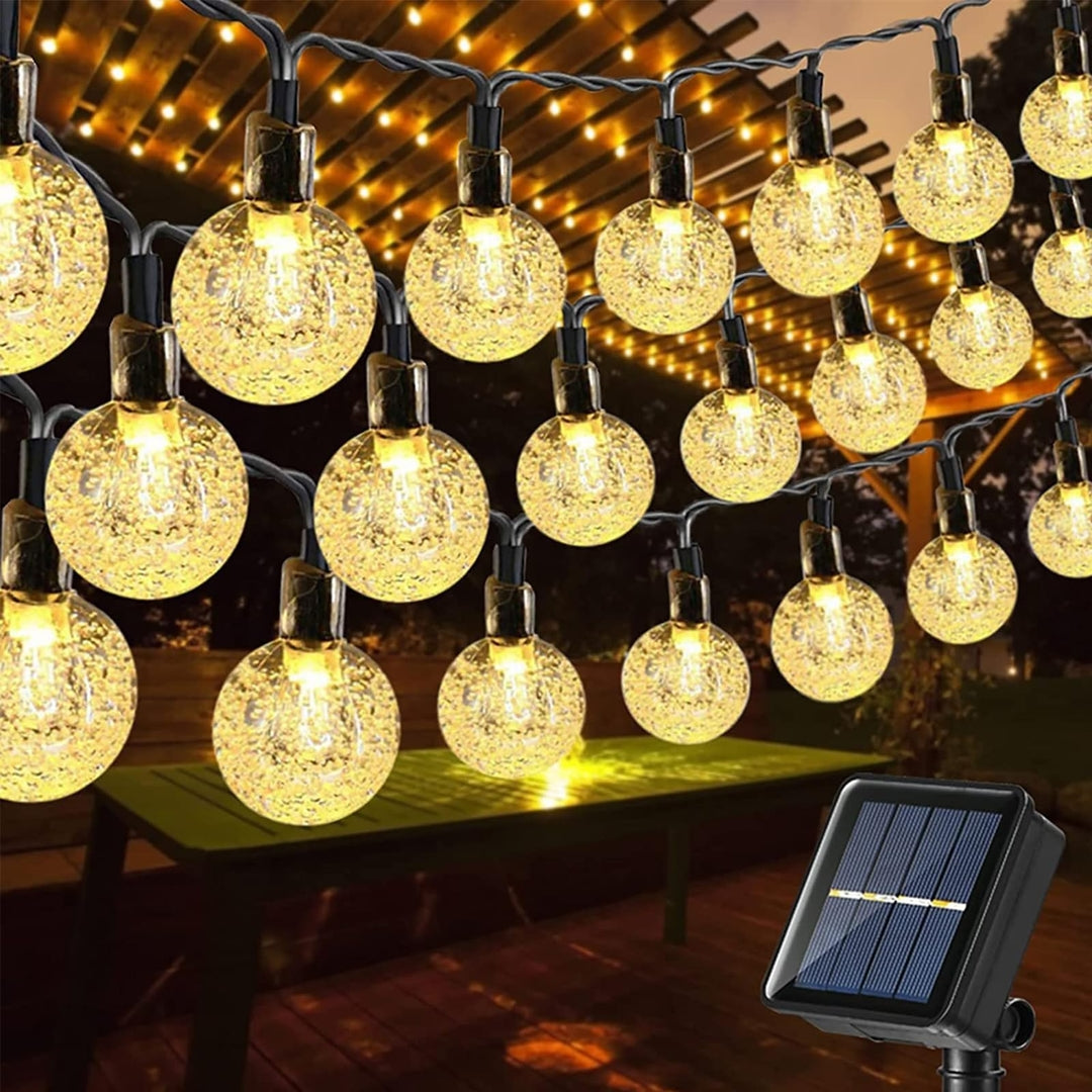 💡 Solarne LED verižne lučke – 100 LED, 17 m, toplo bela