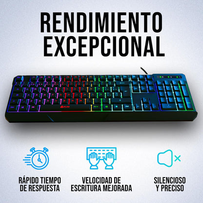 KLIM Chroma RGB gaming tipkovnica na kabel USB – ES layout (RAZSTAVNI EKSPONAT-KOT NOVO)