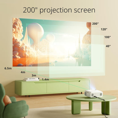 Projektor YOTON Y6, 18.000lm, 1080P Native, 4K podpora, Bluetooth 5.2, garancija