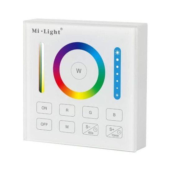 MiBoxer Stenski upravljalnik Mi-Light FUT-B0 – pametni RGB/RGBW/RGB+CCT krmilnik za LED trakove (1-cona)