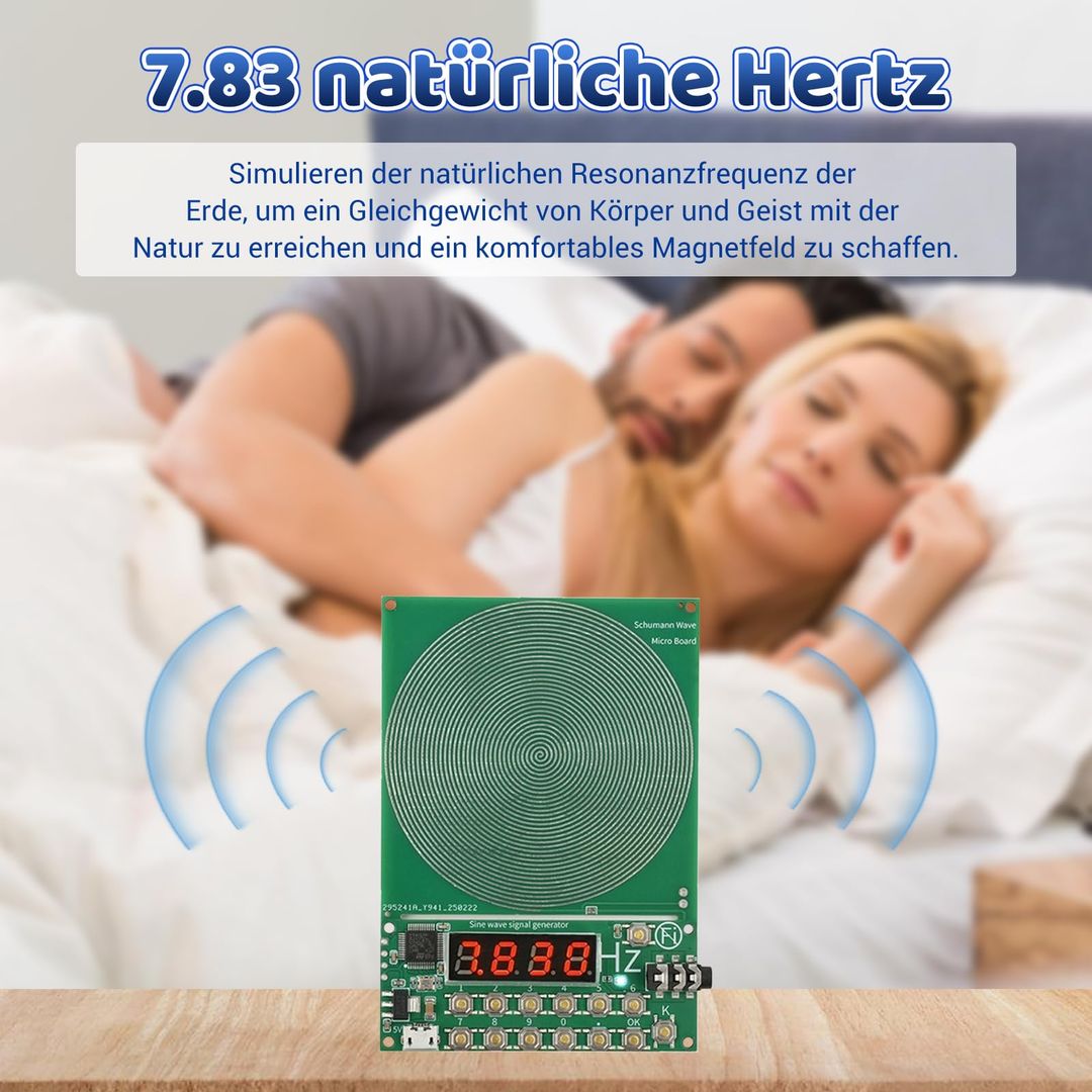 Schumannov generator resonance 7.83 Hz za zmanjševanje stresa, USB